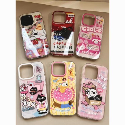 靓靓猫狗适用苹果13手机壳iPhone16/14女15/12pro/11套xs全promax