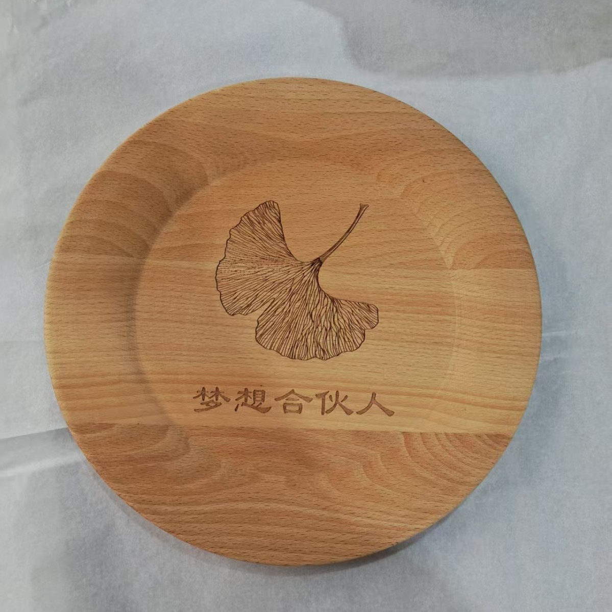 木製トレー日本式茶盤ケヤキ小清新家庭用商用菓子ケーキ円形長方形楕円皿
