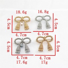Fashionable New Retro Exaggerated Bow Pin, Light Luxury, Elegant and Grand, Freshwater Pearl Design, Stylish and Unique Pin