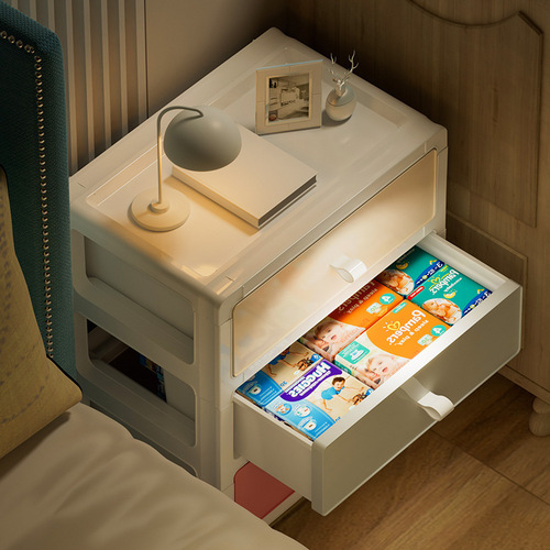 床头柜抽屉式收纳柜卧室儿童衣柜家用简约现代多层置物架储物柜子