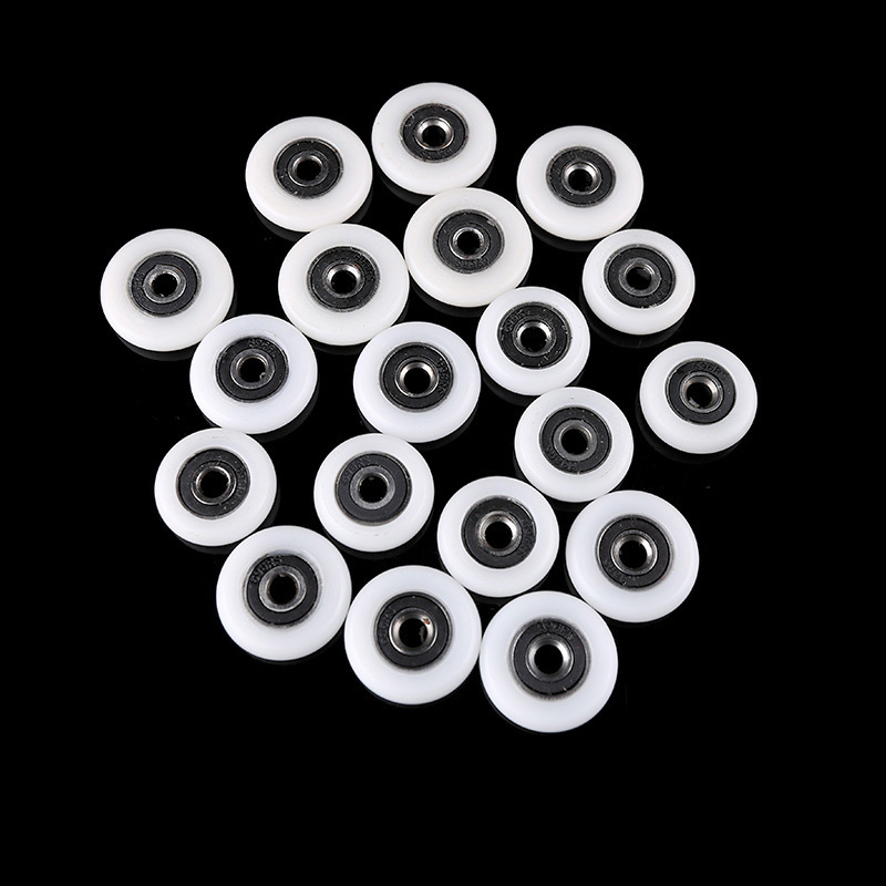 批发淋浴帐篷轮子 门窗配件帐篷房配件轮 直轨弯轨POM滑轮