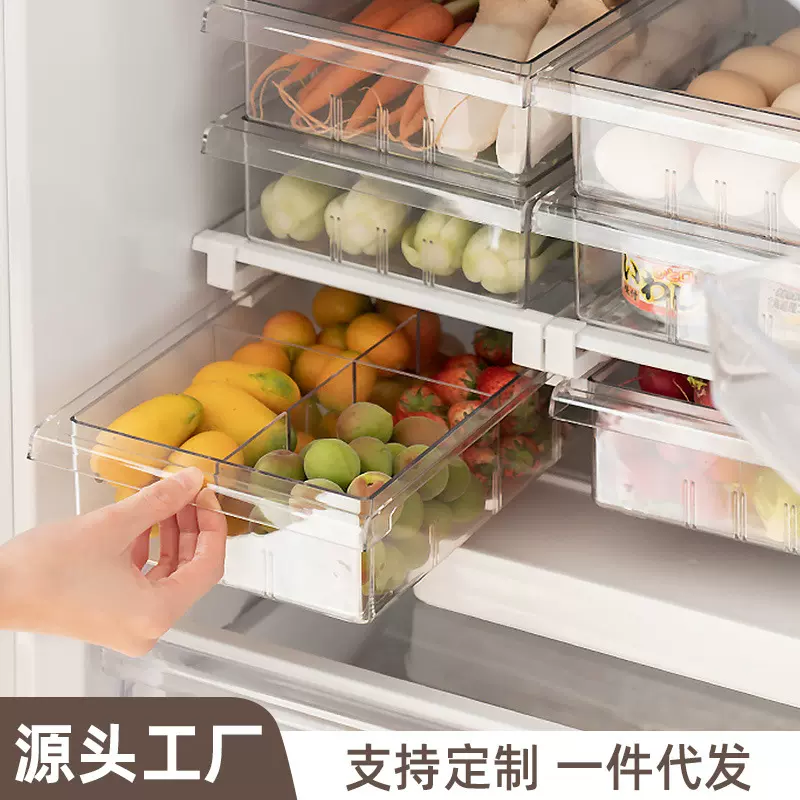 冰箱保鲜盒收纳盒家用厨房抽屉收纳冷冻鸡蛋盒食品蔬菜水果整理盒