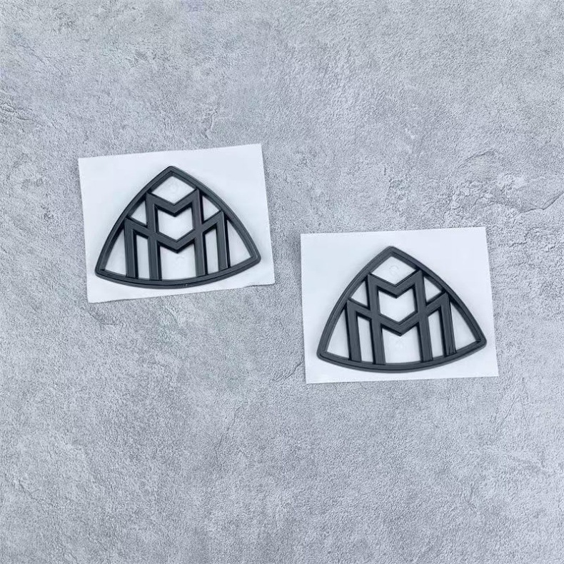 Suitable for Mercedes-Benz New Maybach Car Logo S-Class Tail Logo Gls480 Rear Logo C-Pillar Side Logo V260 Modified Black Logo