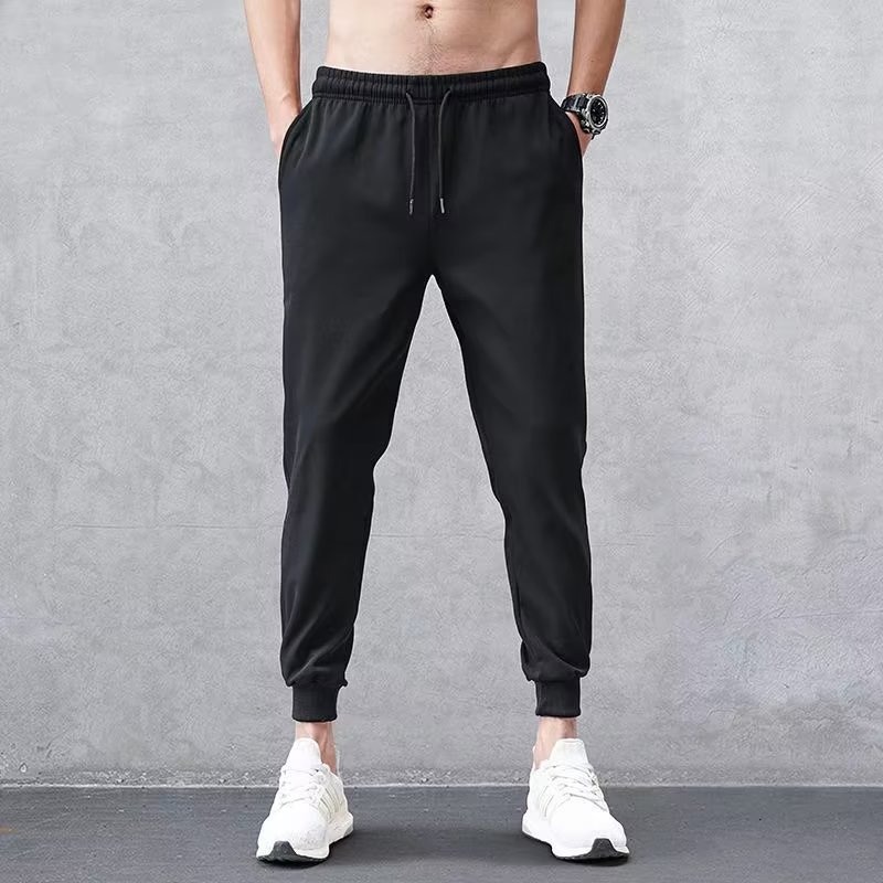 Pure black trousers