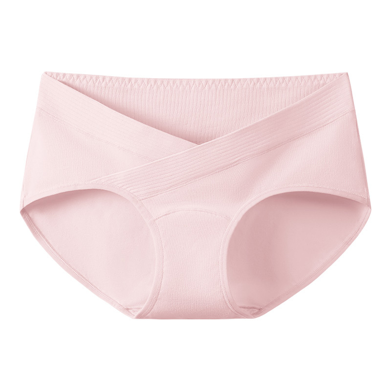 Ropa interior de maternidad, algodón transpirable, entrepierna de algodón, estilo fino de verano, ropa interior de soporte de cintura baja sin costuras para el embarazo temprano, medio y tardío