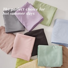 夏季60支纯色天丝单品被套床单床笠枕套凉感丝滑床上用品