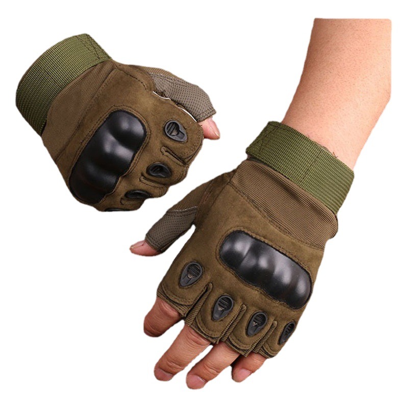 Guantes tácticos de medio dedo al aire libre Nueva Negro Águila hombres y mujeres fans militares CS rendimiento ciclismo deportes fitness guantes protectores