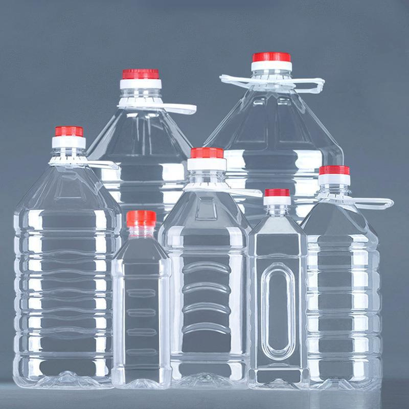 水油壶油瓶酒桶酒瓶酒壶升斤装透明食用塑料花生油桶缘荷现货葭玹