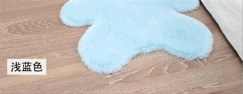Children's Room Cartoon Carpet, Cute Plush Carpet, Small Carpet, Children's Carpet, Plush Bedside Carpet, Rabbit Hair Long Hair