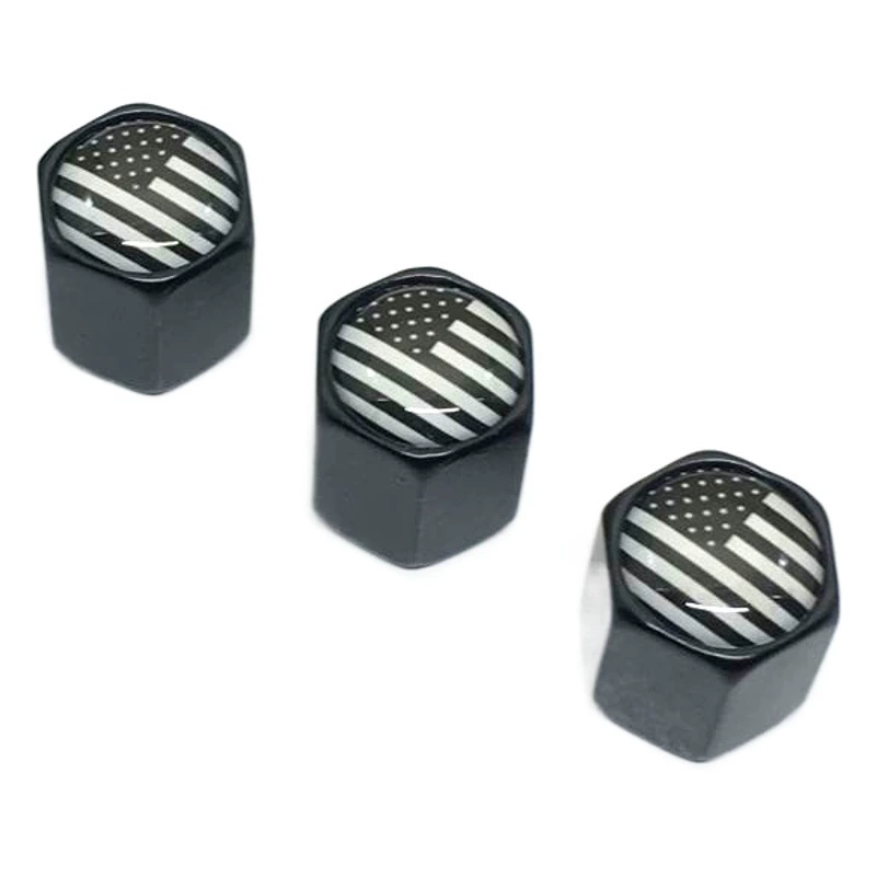 Крышка клапана крышки клапана шины металлическая Модифицированная Универсальная крышка клапана флаг пылезащитный декоративный колпачок