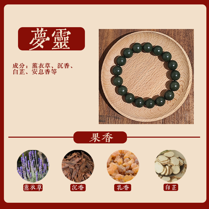 直播天然合香珠手工古法药香持久文玩降真香中药手串佛珠|undefined