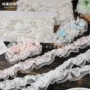 双层印花蕾丝窗帘辅料