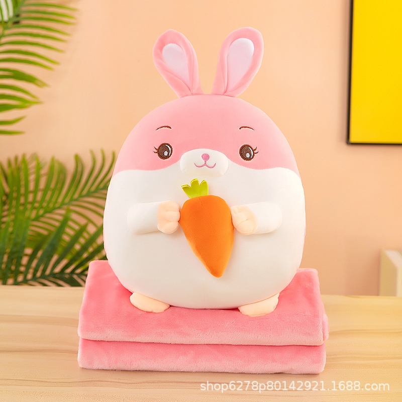 almohada transfronteriza manta muñeca de doble uso siesta de oficina aire acondicionado cojín para niños muñecas de peluche