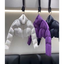 时尚冬季新款花卷小众设计师轻奢鸭绒小个子短款加厚羽绒服女外套