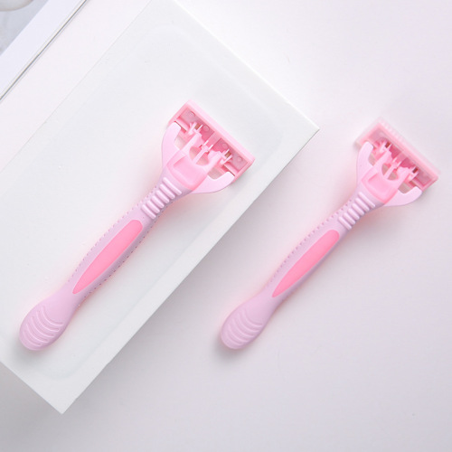 Women's manual razor razor razor armpit leg hair pubic hair special hair removal razor 6-layer blade