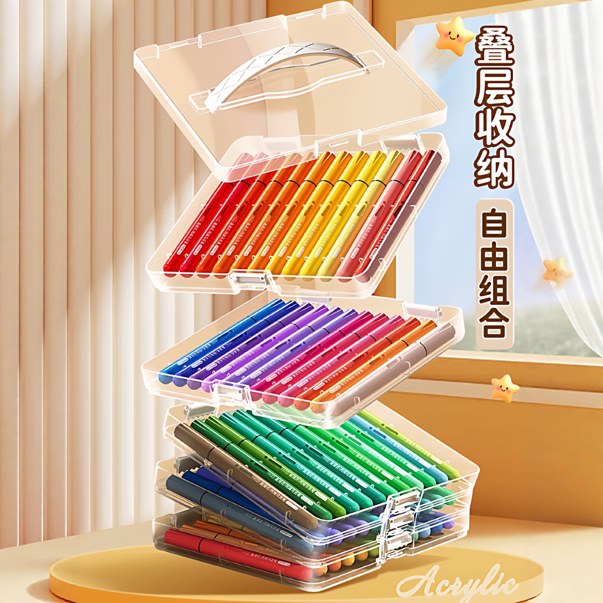 Lápiz de acrílico líquido directo, lápiz de acuarela plegable para estudiantes de arte, lápiz de color especial para niños, envío gratuito