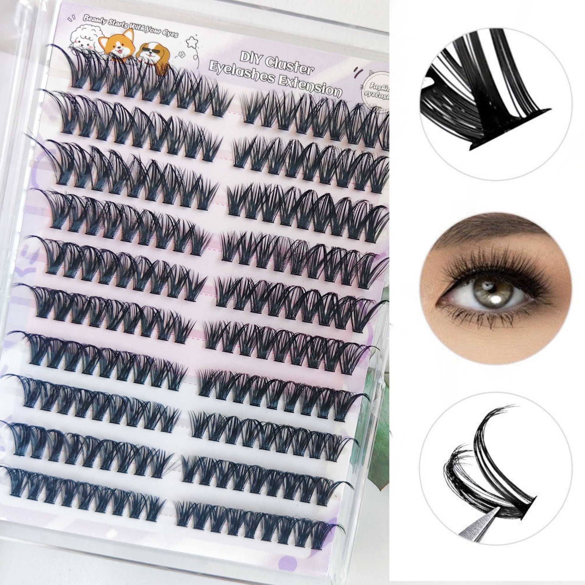 Las pestañas falsas transfronterizas proporcionan pestañas falsas de gran capacidad sin pegamento.