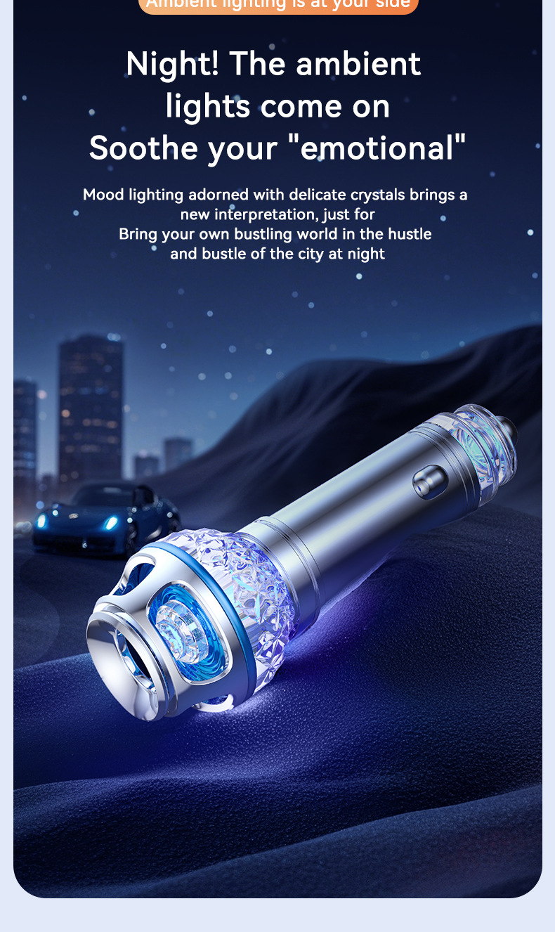 Car Appliances Mini Air Purifier Dust Removal Second-Hand Smoke Odor Haze Purifier Car Gift Marketing