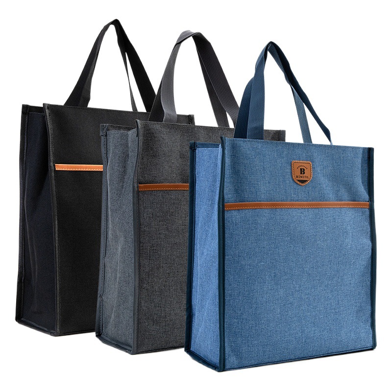 Deli 72618 archivo bolsa estudiante tutorial bolsa bolso Oxford bolsa de tela mano bolsa de libros bolsa de tutorial simple image 1