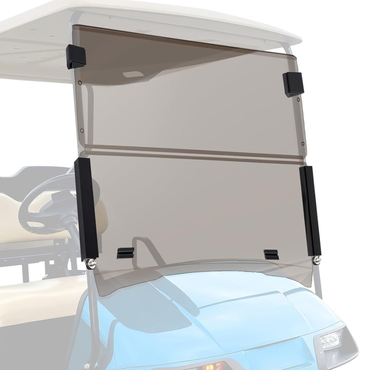 亚克力透明高尔夫球车风挡玻璃，挡风玻璃防风防紫外线，可定制