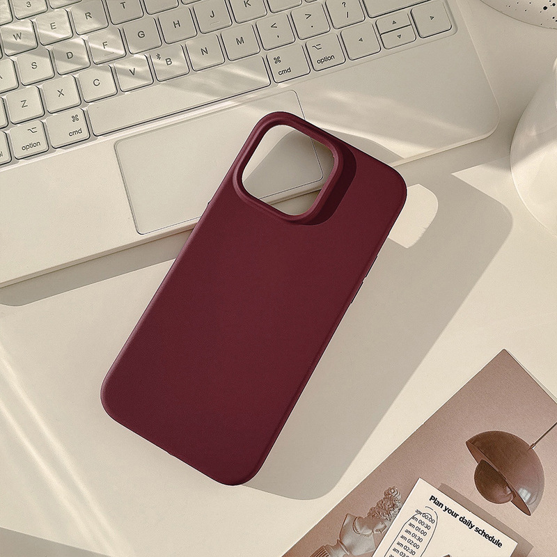 高品質真液体シリカゲルiPhoneアップル15携帯ケース14promax韓国系12高級13純色11|undefined