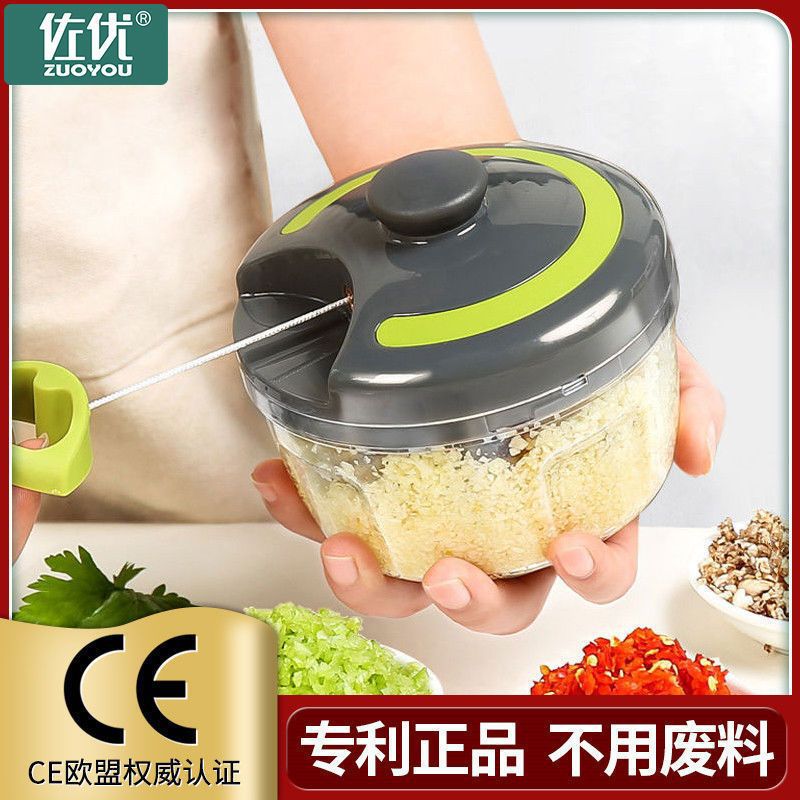 Picadora Manual de Ajo de Plástico Multifuncional para Cocina