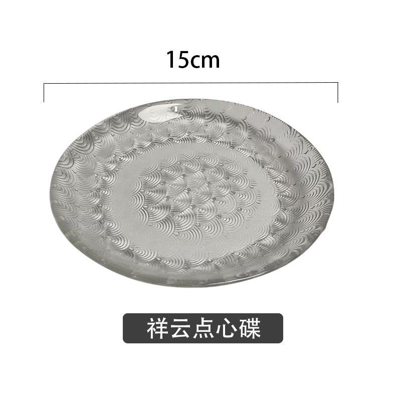 Plato Frutas Vidrio Relieve - Hotel Hogar