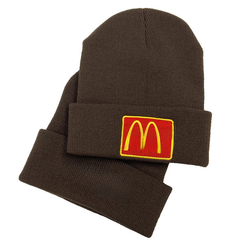New Travis Scott x McDonald's collaboration winter knit hat CACTUS JACK warm knitted cap