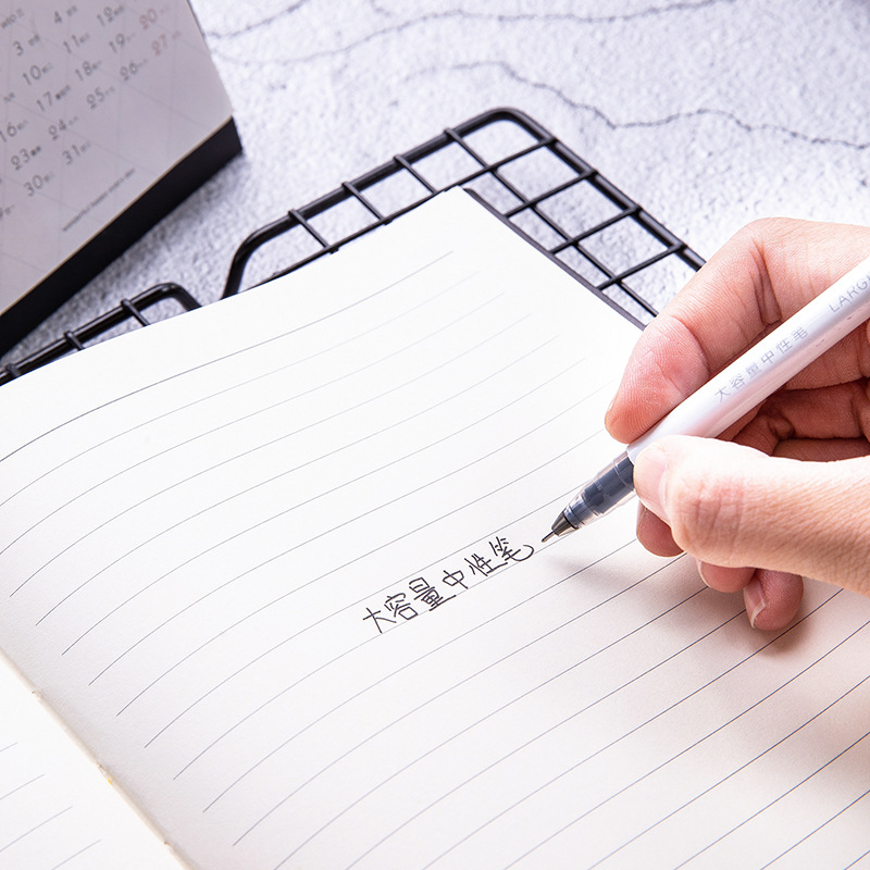 Lápiz neutro de gran capacidad A426 lápiz de firma negro rojo de 0.5mm para estudiantes de preparación para la oficina de negocios