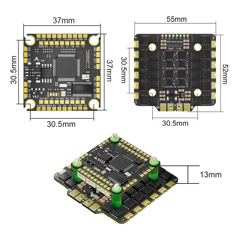 Aocoda-RC F4100 V4 Flying Tower F405 Flying Control 100A E-Controller 32-битный 8S модель самолета Cross-машина FPV