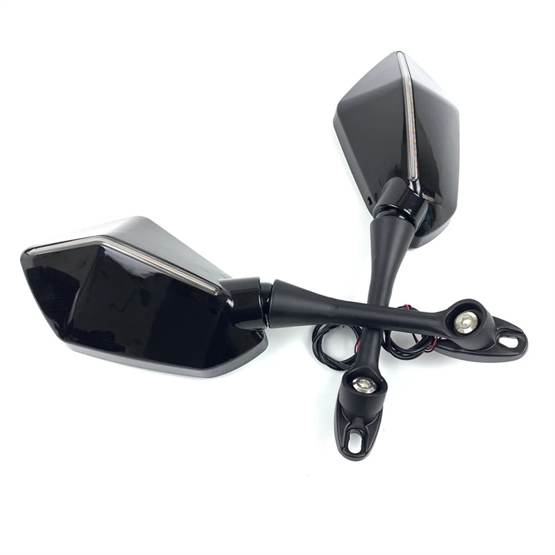 Kuitian CBR600RR CBR1000RR 04-07 Motorcycle Dual Lamp LED Turn Signal Rearview Mirror