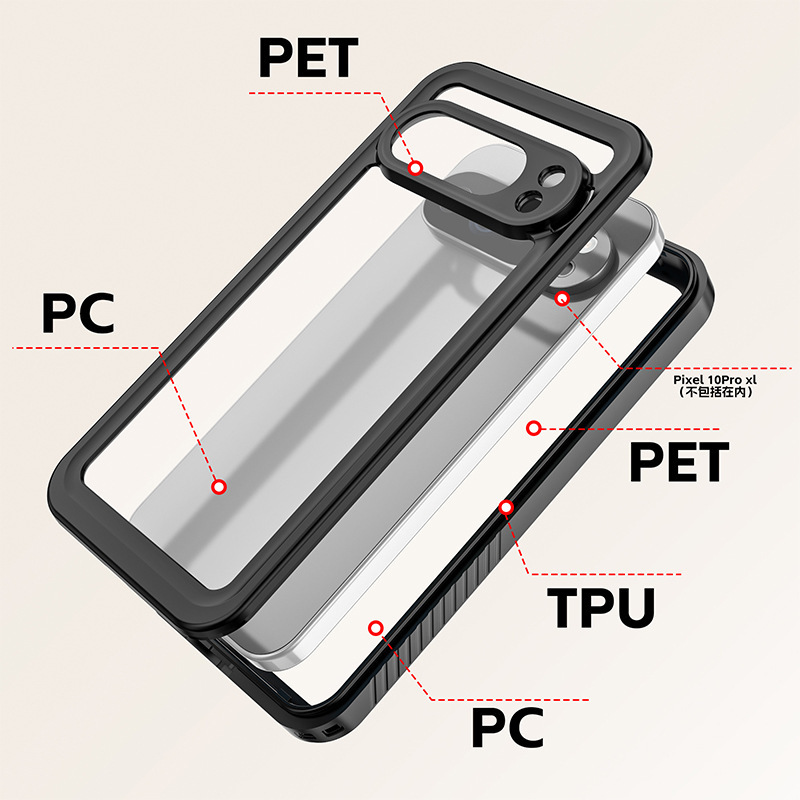 跨境爆款适用谷歌10防水手机壳GO Pixle 10 PRO XL透明全包保护套|undefined