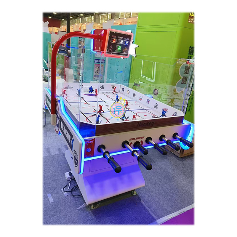 熱血サッカーゲーム子供と大人のダブルテーブルサッカーマシンコイン式スキャンコード商業アイスホッケーゲーム機|undefined