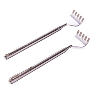 Retractable stainless steel portable itching rake stainless steel itching rake back scratcher
