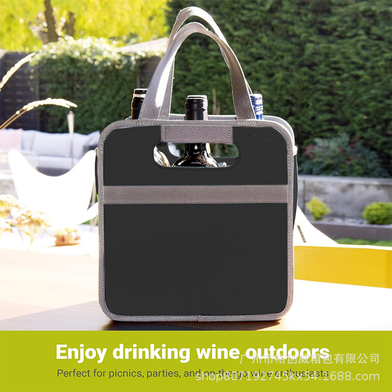 Bottle wine handbag enthusiast grocery storage bag with compatriots…