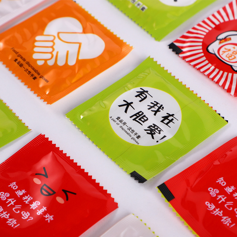メーカー卸売り独立バッグ使い捨てpe手袋飲食販売食品透明厚いロブスタープラスチック手袋|undefined