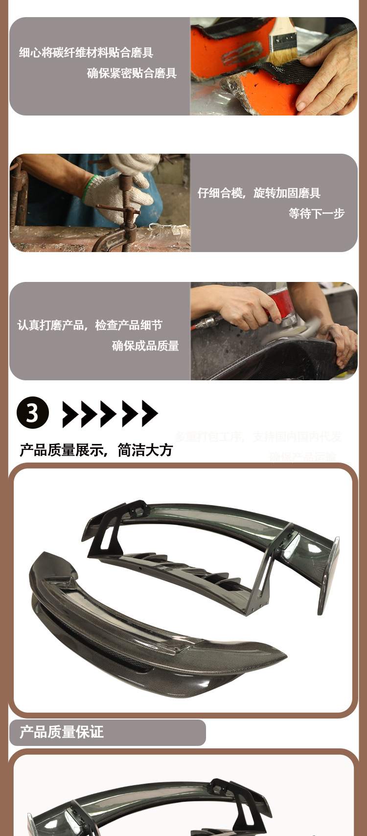 Applicable to 2019-IN Porsche 911/992 GT3 carbon fiber tail wing wing spoiler