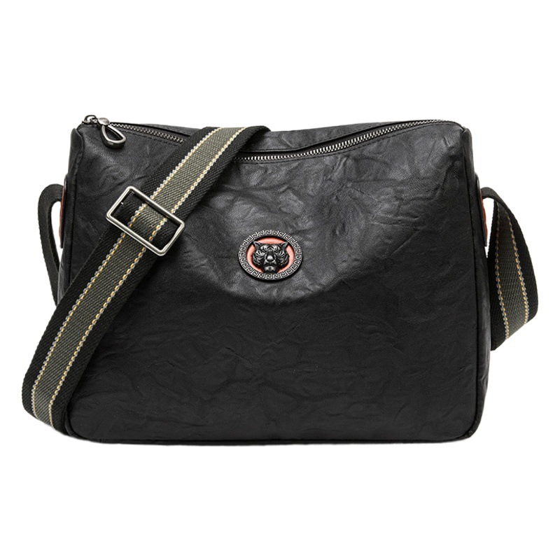 Falai Armani Black Shoulder Bag Men's Bag Casual Fashion Commuter Small Backpack All-match Bag