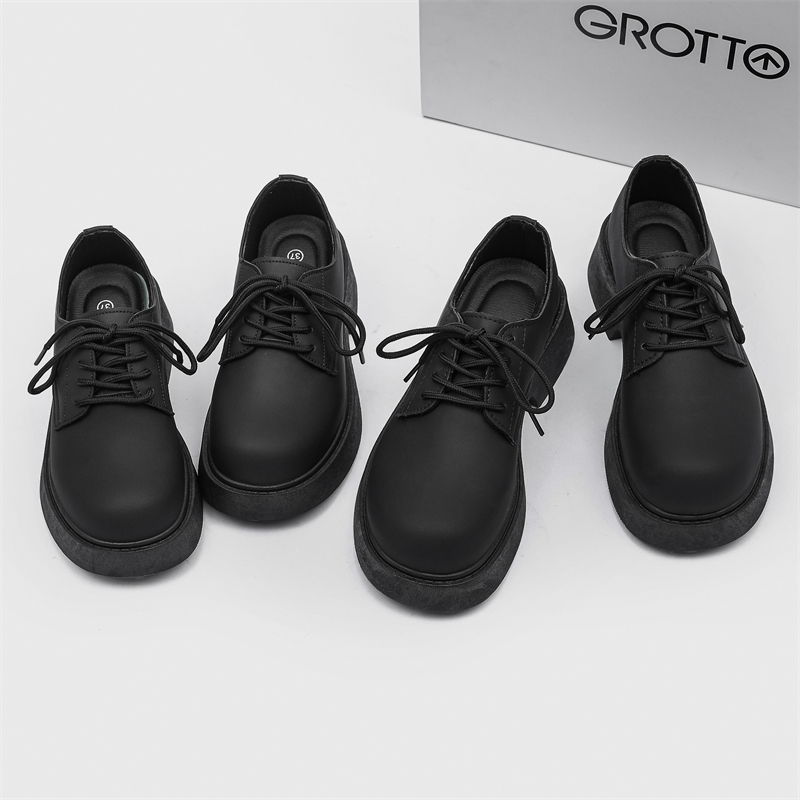 ShoeVault Été 2024 Nouvelles chaussures en cuir Wenzhou pour hommes, derby décontracté à bout large, style japonais élégant, sensation haut de gamme_voghion.com