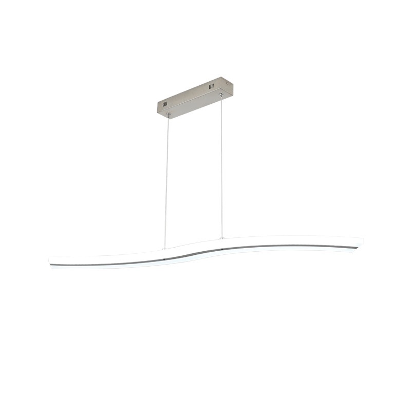 炬胜亚克力led吊灯 现代简约餐厅波浪型吊线灯办公室前台