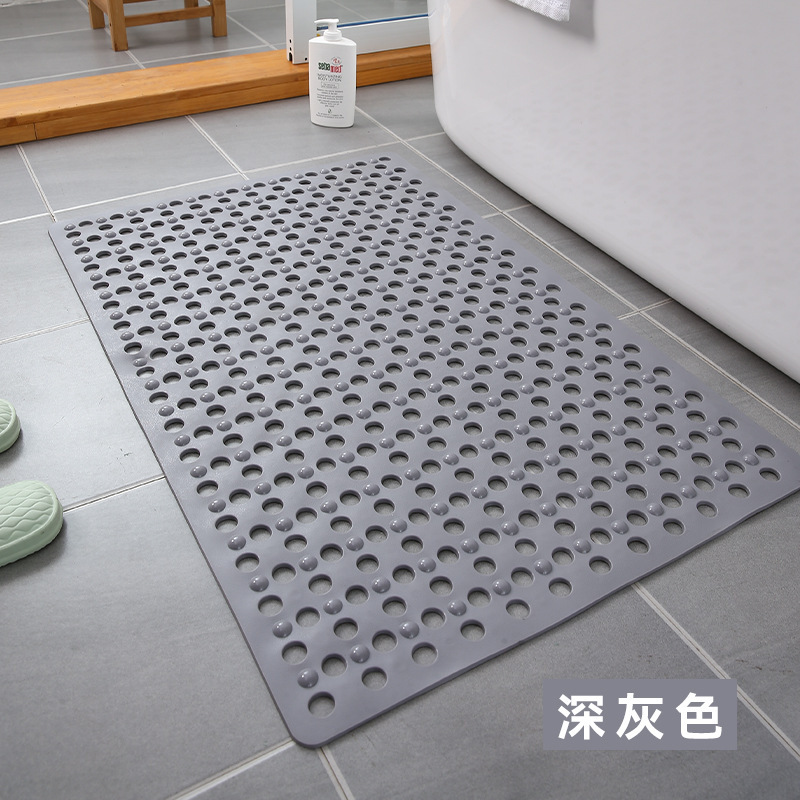 長方形の浴室の環境保護のマットの家庭用シャワー室の入浴防止の滑り止めのマットの吸盤の大きい穴のマッサージのマット|undefined