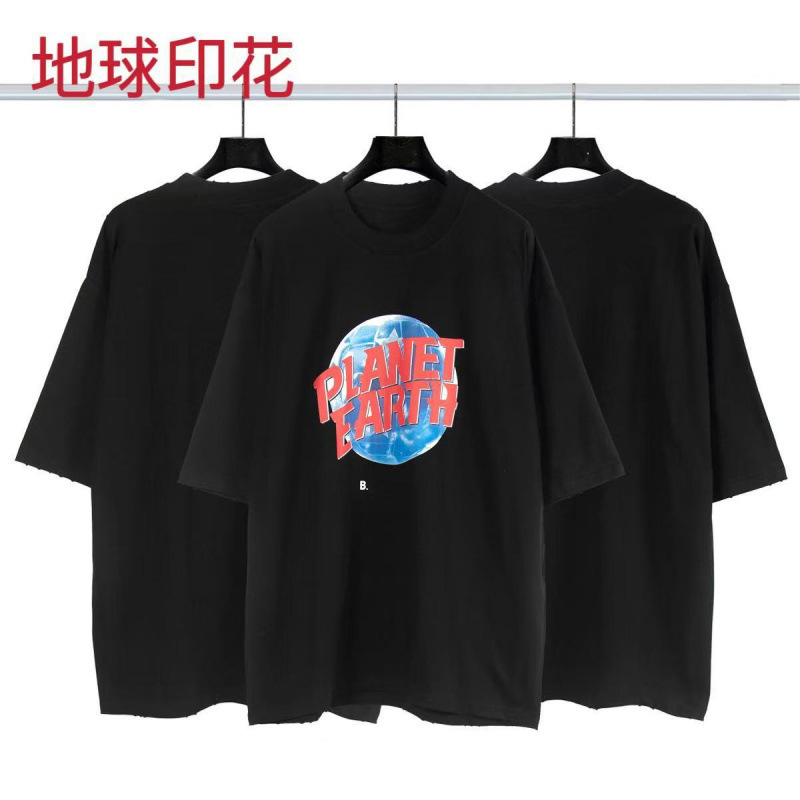 高品質クロスボーダーアメリカンスタイル25ss夏新作No.10ユニフォームレタールーズ半袖Tシャツ卸売|undefined