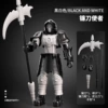 Scythe messenger (4 weapons + 4 gestures) black and white