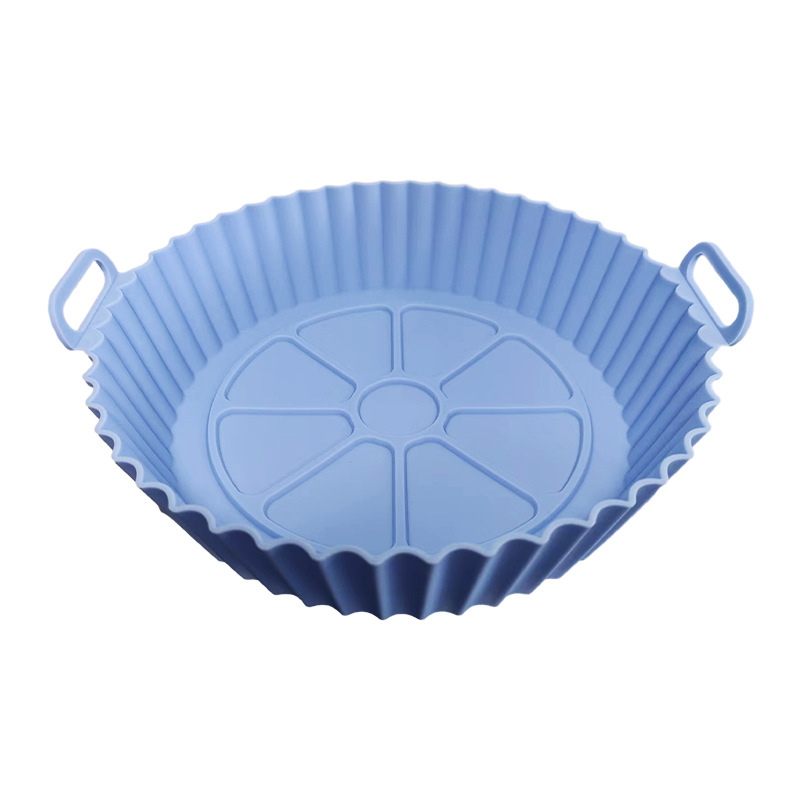 두꺼운 [110g 원형 실리콘 베이킹 팬] 20*17.5*5cm 파스텔 블루