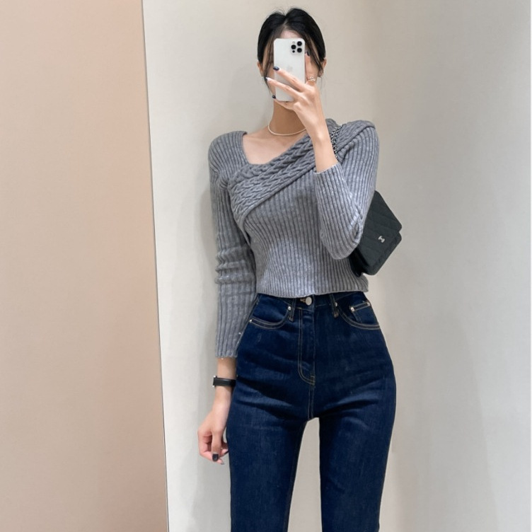 Elegant design fitted long-sleeve