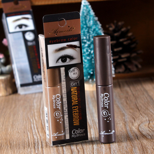 NOVO163 Ai Meili natural three-dimensional eyebrow dye waterproof non-smudge eyebrow cream non-removing makeup dark brown natural brown