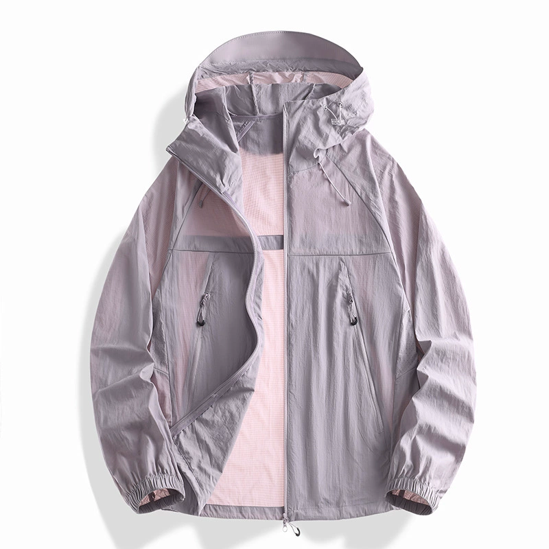 UPF50 + летняя новая ультратонкая дышащая водоотталкивающая солнцезащитная одежда из ледяного шелка для мужчин и женщин, солнцезащитная одежда с капюшоном и защитой от ультрафиолета