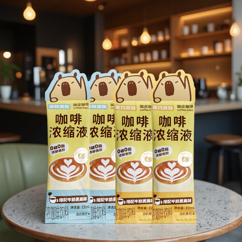 [High-Quality Product] Yongpu Concentrated Coffee Liquid - Rich and Aromatic Black Coffee, Black Chocolate Bar Instant Coffee
