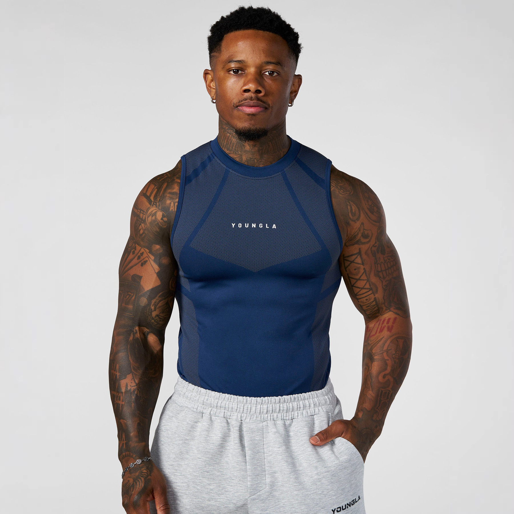 2026 New High-Elastic Training Clothing for Men, Quick-Drying Tight-Fitting Short-Sleeved Running Sports Fitness Tops, Multi-Color Vests