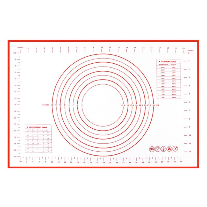 Amazon platino estera de silicona amasadora estera de amasamiento de grado alimenticio estera de amasamiento de cocina de comercio exterior utensilios para hornear Hogar y Estera de masa